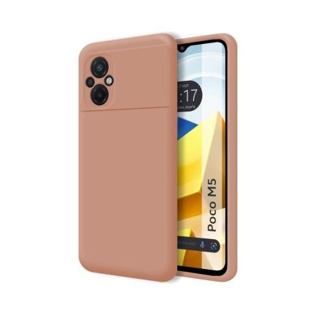 Funda Silicona Líquida Ultra Suave para Xiaomi POCO M5 color Rosa