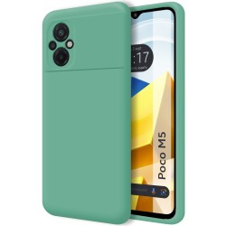 Funda Silicona Líquida Ultra Suave para Xiaomi POCO M5 color Verde