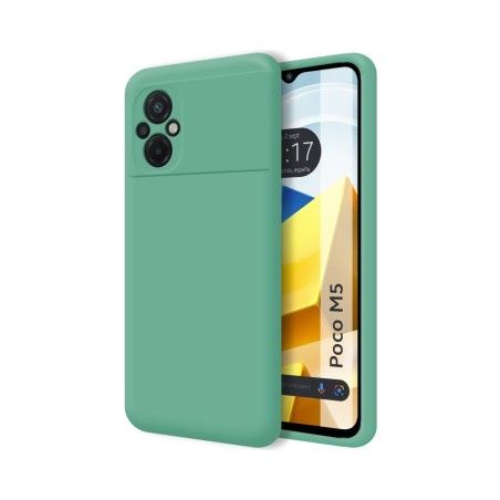 Funda Silicona Líquida Ultra Suave para Xiaomi POCO M5 color Verde