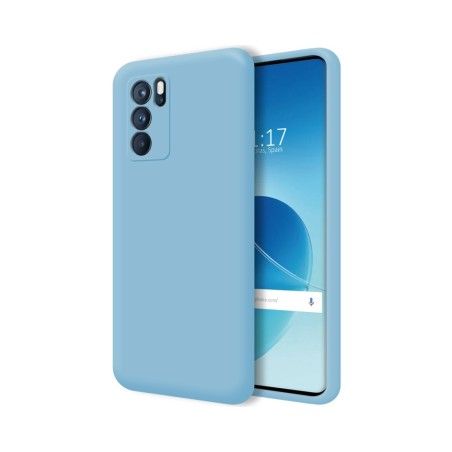 Funda Silicona Líquida Ultra Suave para Oppo Reno 6 Pro 5G color Azul