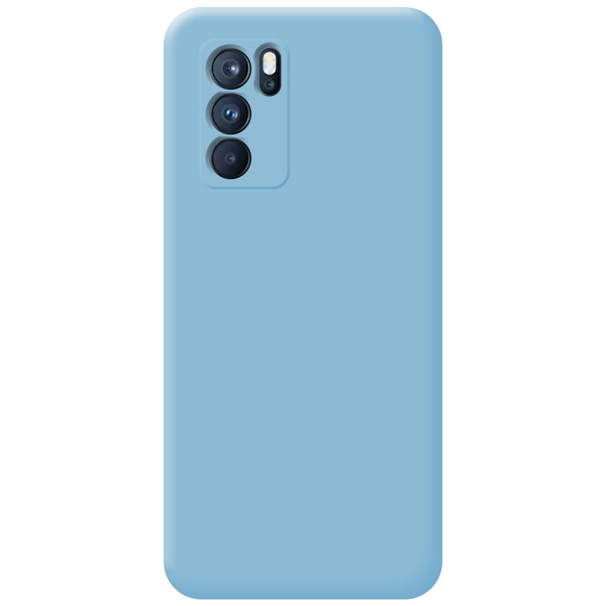 Funda Silicona Líquida Ultra Suave para Oppo Reno 6 Pro 5G color Azul