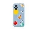 Funda Silicona Líquida Azul para Xiaomi POCO M5 diseño Espacio Dibujos