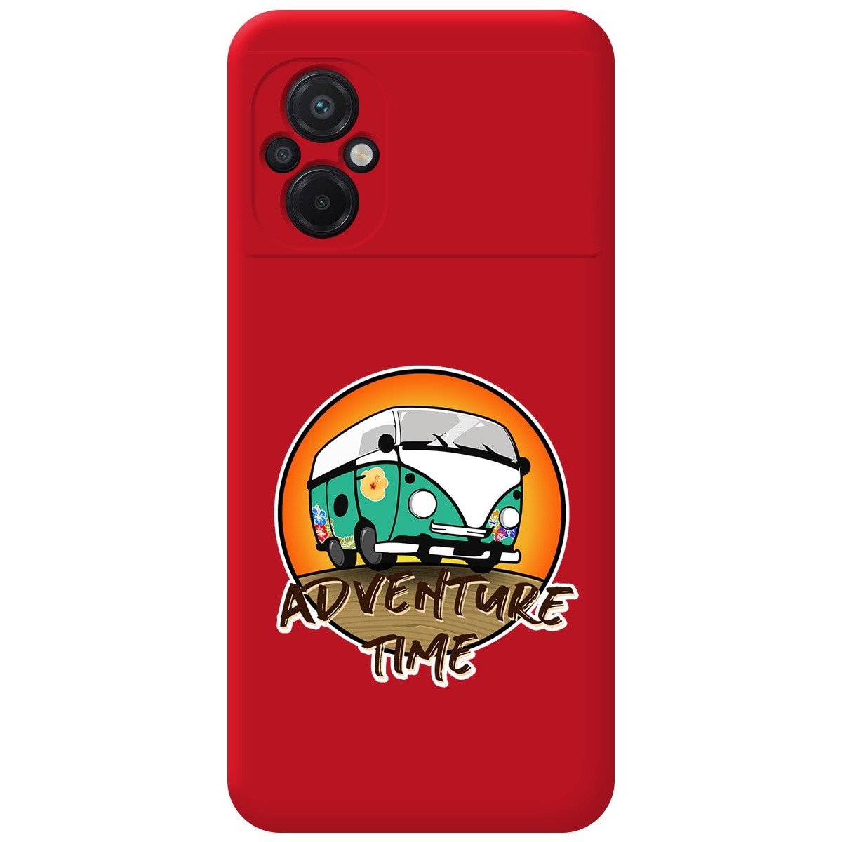 Funda Silicona Líquida Roja para Xiaomi POCO M5 diseño Adventure Time Dibujos