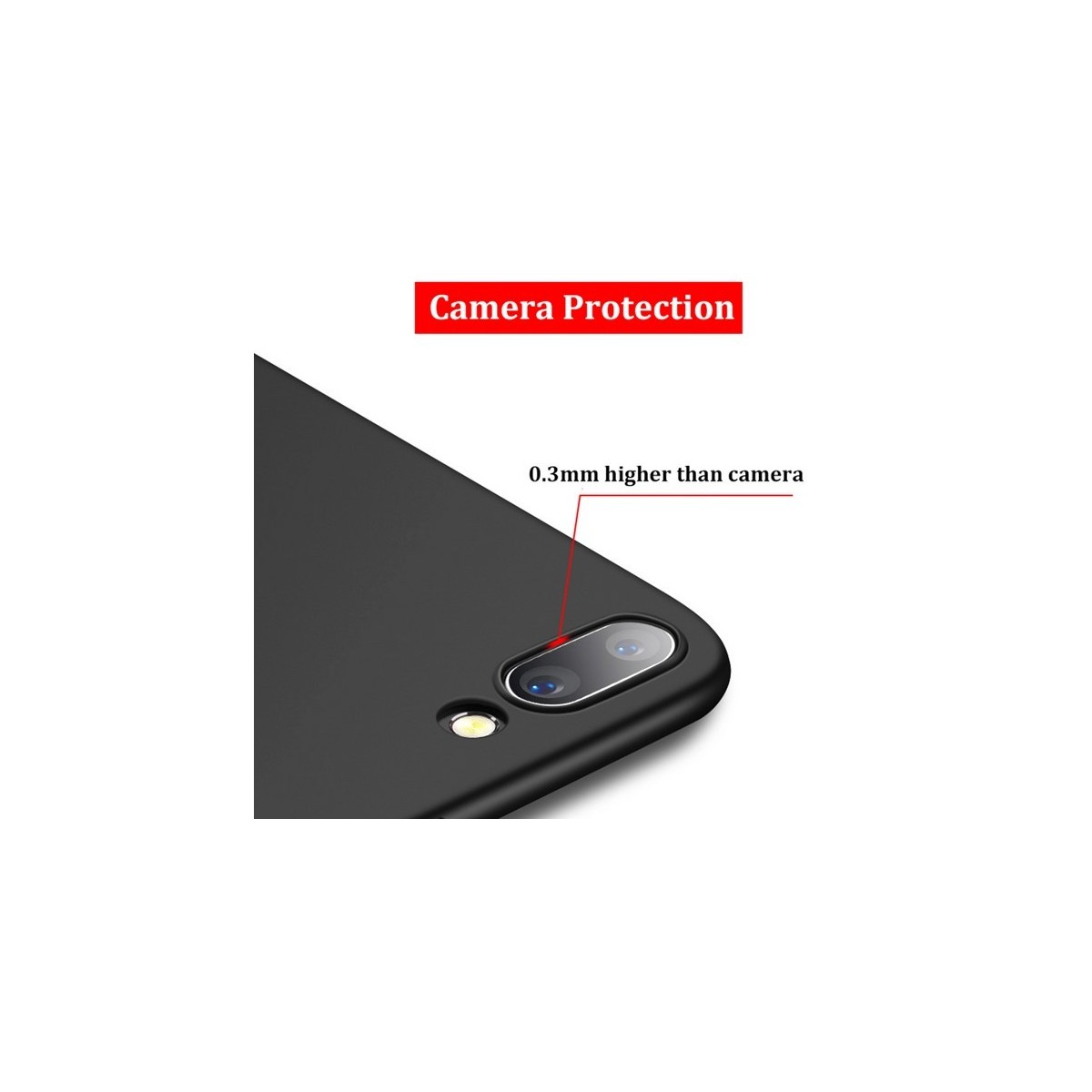 Funda Gel Tpu Tipo Mate Negra para Xiaomi Redmi 4X