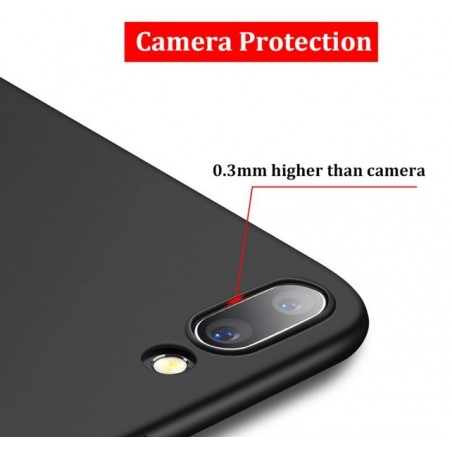 Funda Gel Tpu Tipo Mate Negra para Xiaomi Redmi 4X