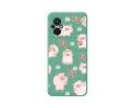 Funda Silicona Líquida Verde para Xiaomi POCO M5 diseño Cerdos Dibujos