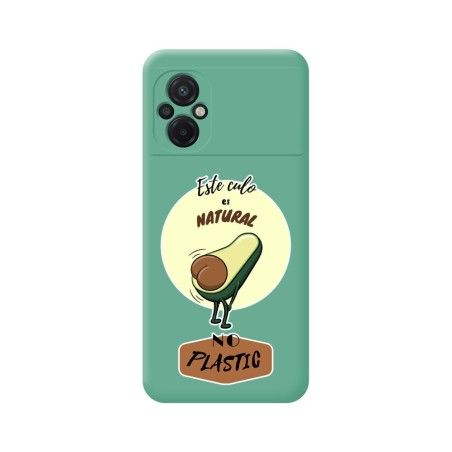 Funda Silicona Líquida Verde para Xiaomi POCO M5 diseño Culo Natural Dibujos