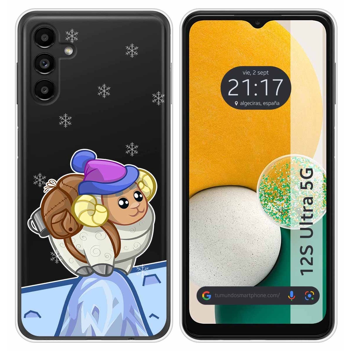 Funda Silicona Transparente para Samsung Galaxy A13 5G diseño Cabra Dibujos