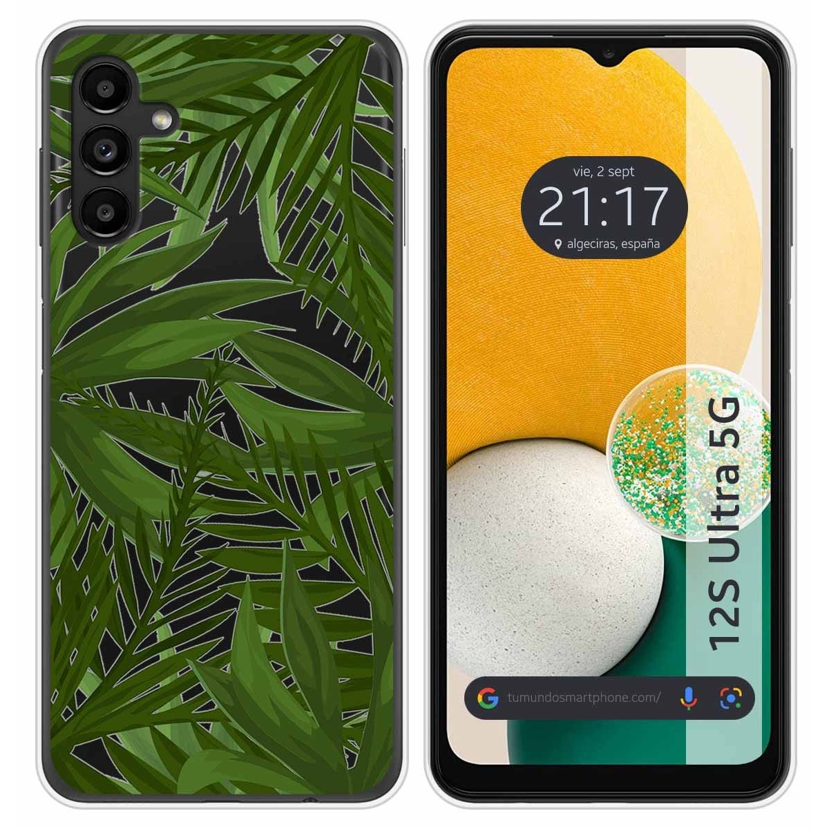 Funda Silicona Transparente para Samsung Galaxy A13 5G diseño Jungla Dibujos