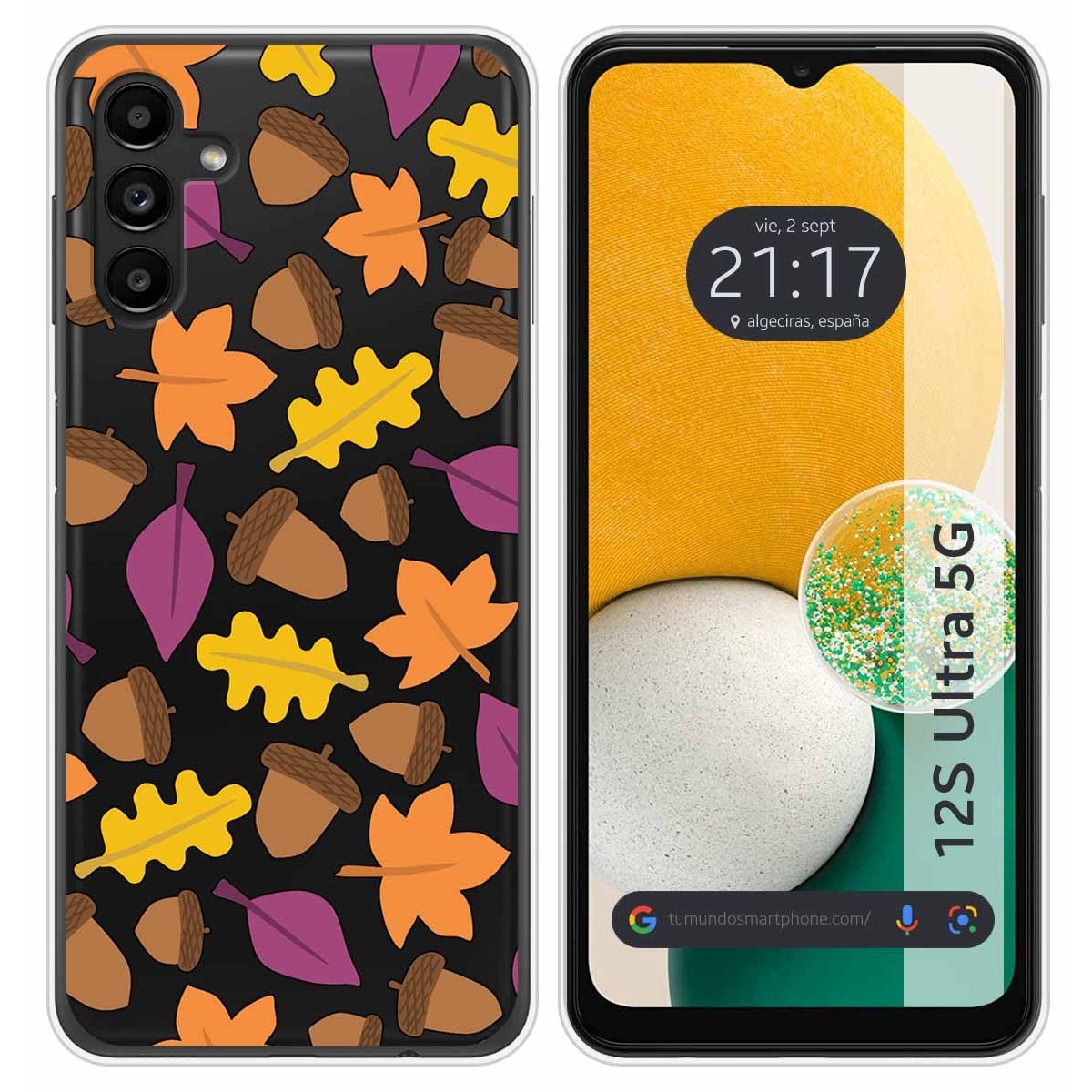 Funda Silicona Transparente para Samsung Galaxy A13 5G diseño Otoño Dibujos