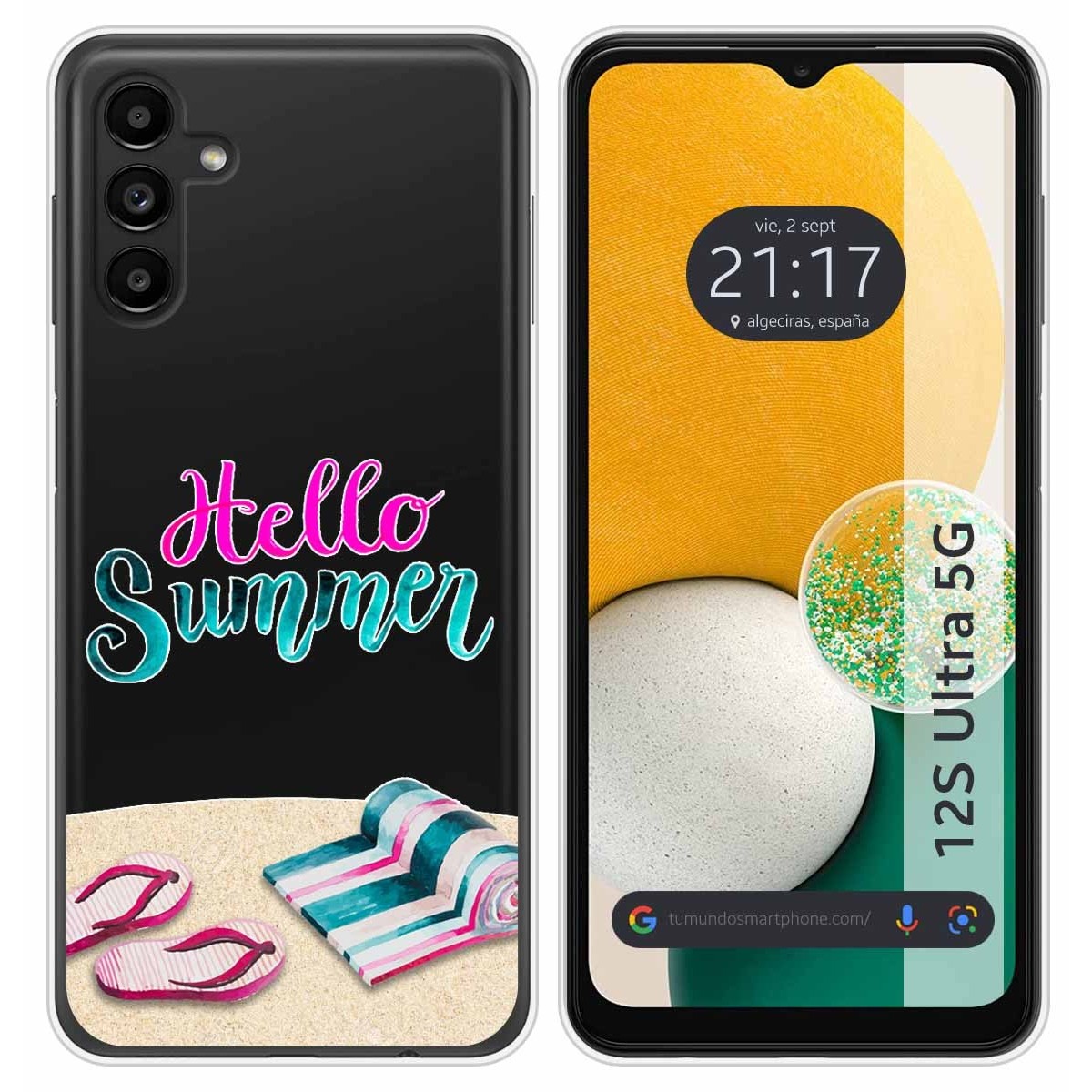 Funda Silicona Transparente para Samsung Galaxy A13 5G diseño Summer Dibujos