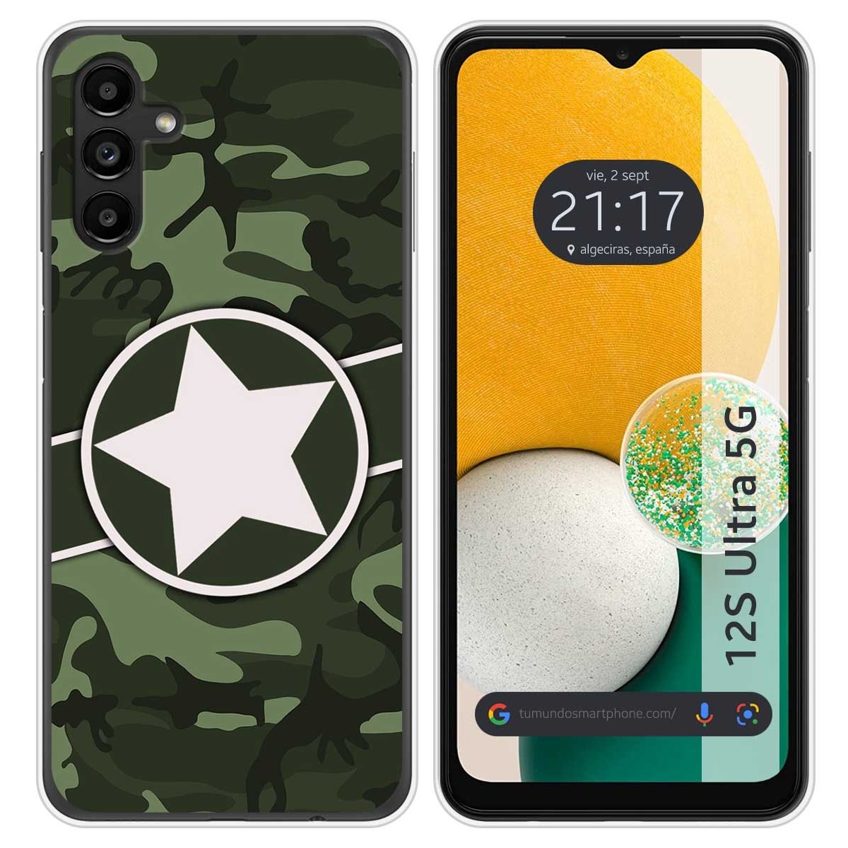 Funda Silicona para Samsung Galaxy A13 5G diseño Camuflaje 01 Dibujos