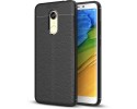 Funda Gel Tpu Tipo Piel Negra para Xiaomi Redmi 5