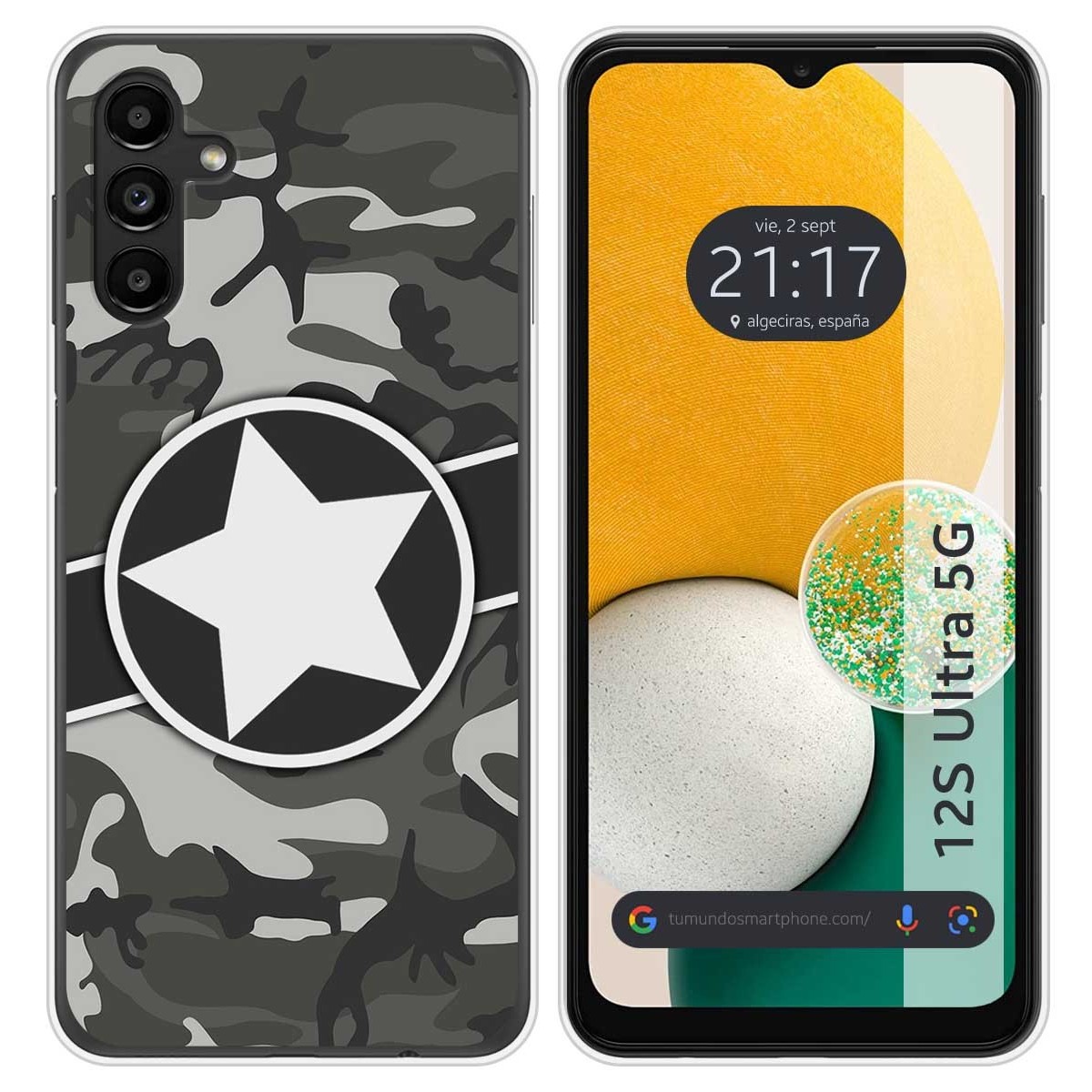 Funda Silicona para Samsung Galaxy A13 5G diseño Camuflaje 02 Dibujos