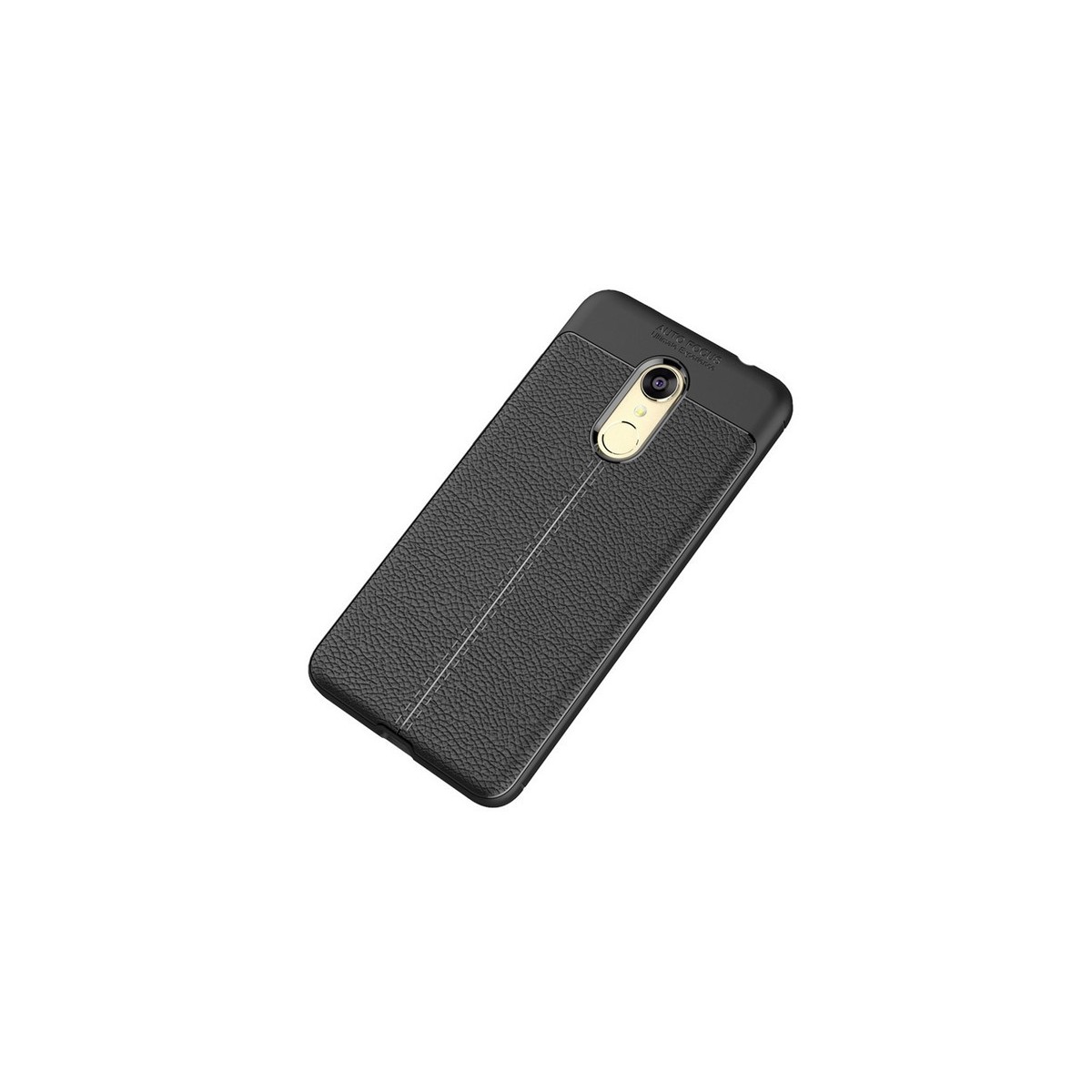 Funda Gel Tpu Tipo Piel Negra para Xiaomi Redmi 5
