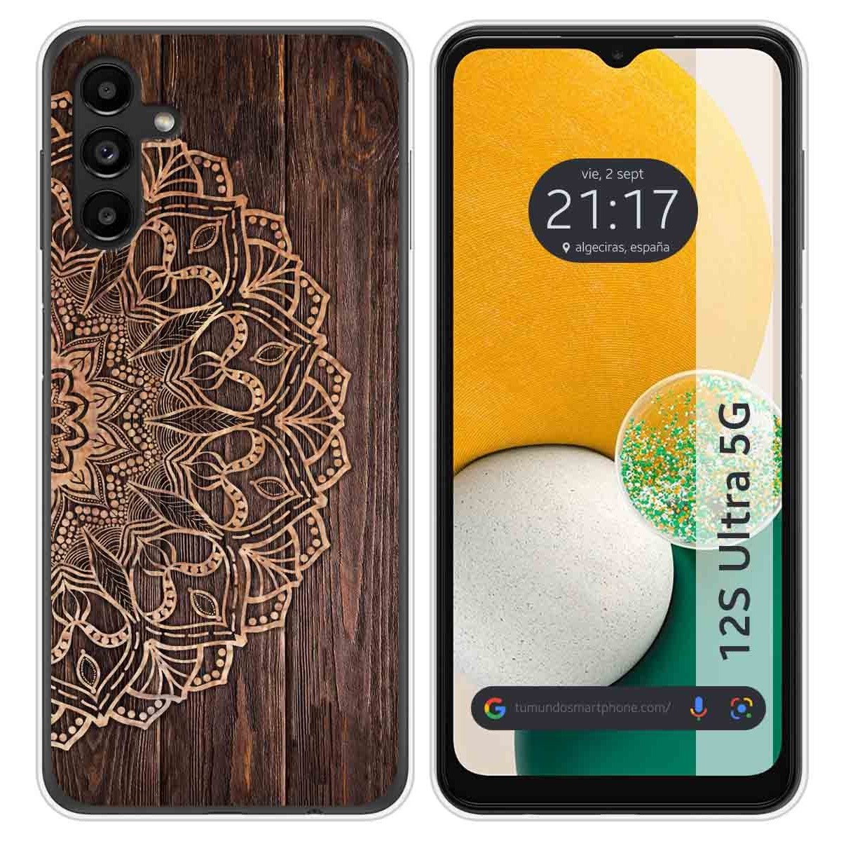 Funda Silicona para Samsung Galaxy A13 5G diseño Madera 06 Dibujos