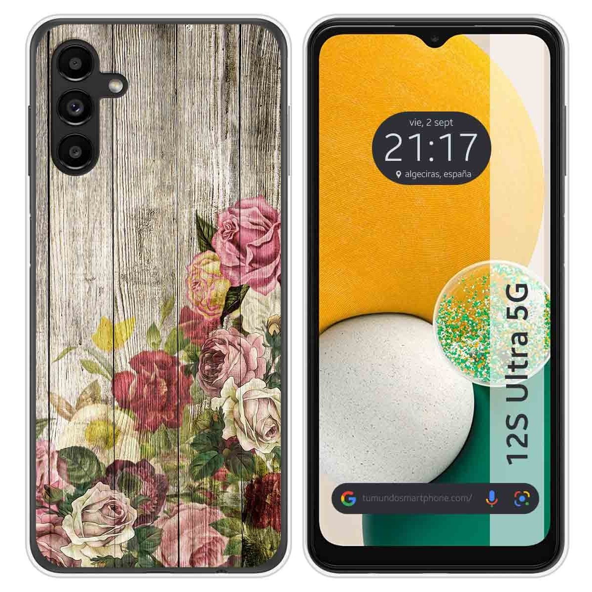 Funda Silicona para Samsung Galaxy A13 5G diseño Madera 08 Dibujos
