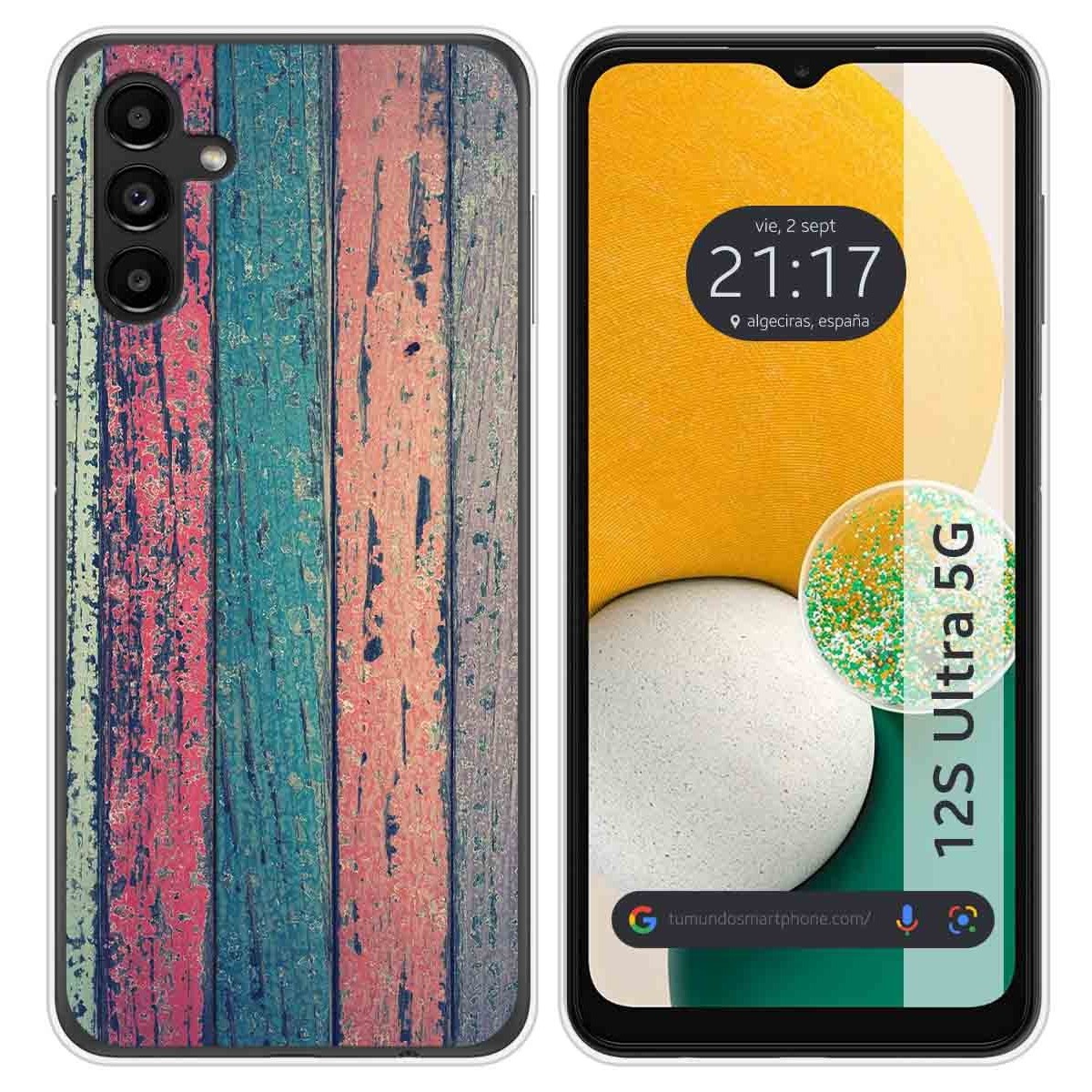 Funda Silicona para Samsung Galaxy A13 5G diseño Madera 10 Dibujos
