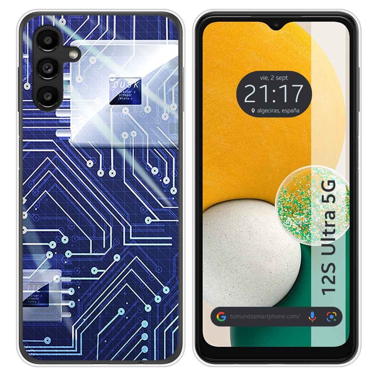 Funda Silicona para Samsung Galaxy A13 5G diseño Circuito Dibujos