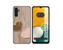 Funda Silicona para Samsung Galaxy A13 5G diseño Corazones Madera Dibujos