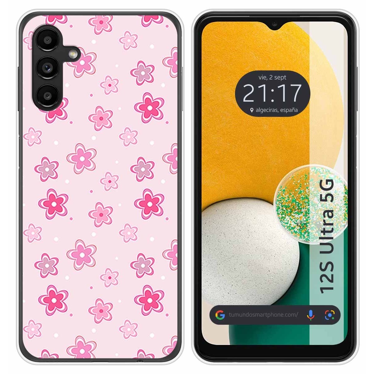 Funda Silicona para Samsung Galaxy A13 5G diseño Flores Dibujos