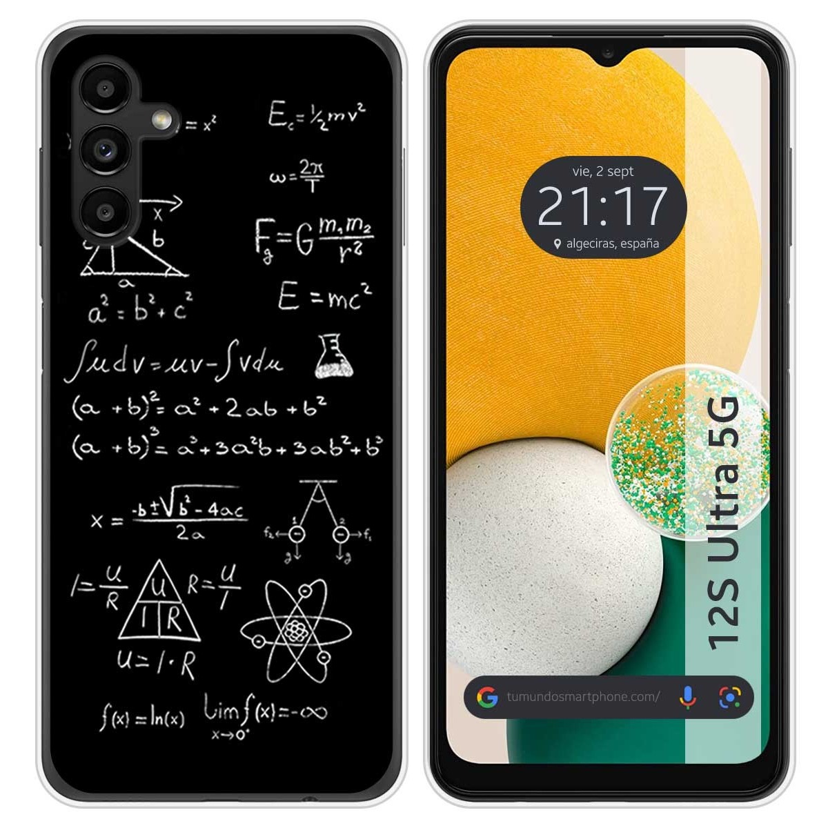 Funda Silicona para Samsung Galaxy A13 5G diseño Formulas Dibujos