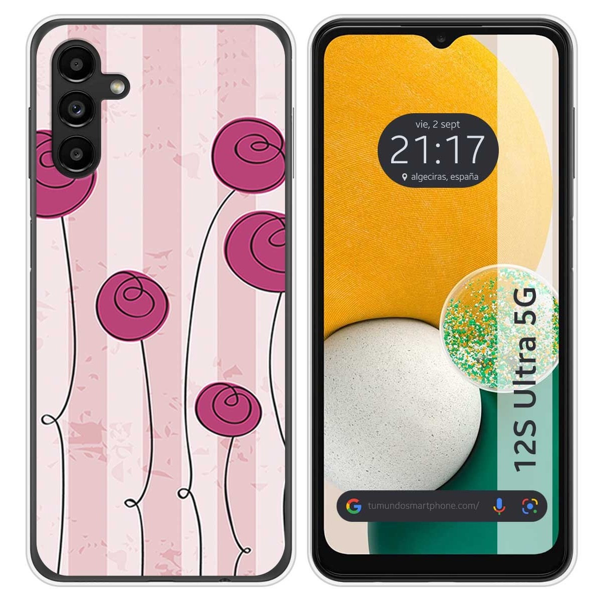 Funda Silicona para Samsung Galaxy A13 5G diseño Flores Vintage Dibujos