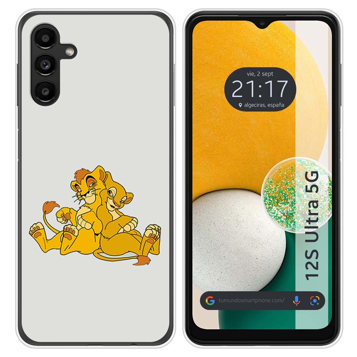 Funda Silicona para Samsung Galaxy A13 5G diseño Leones Dibujos