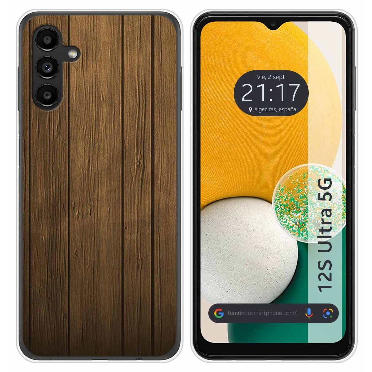Funda Silicona para Samsung Galaxy A13 5G diseño Madera Dibujos