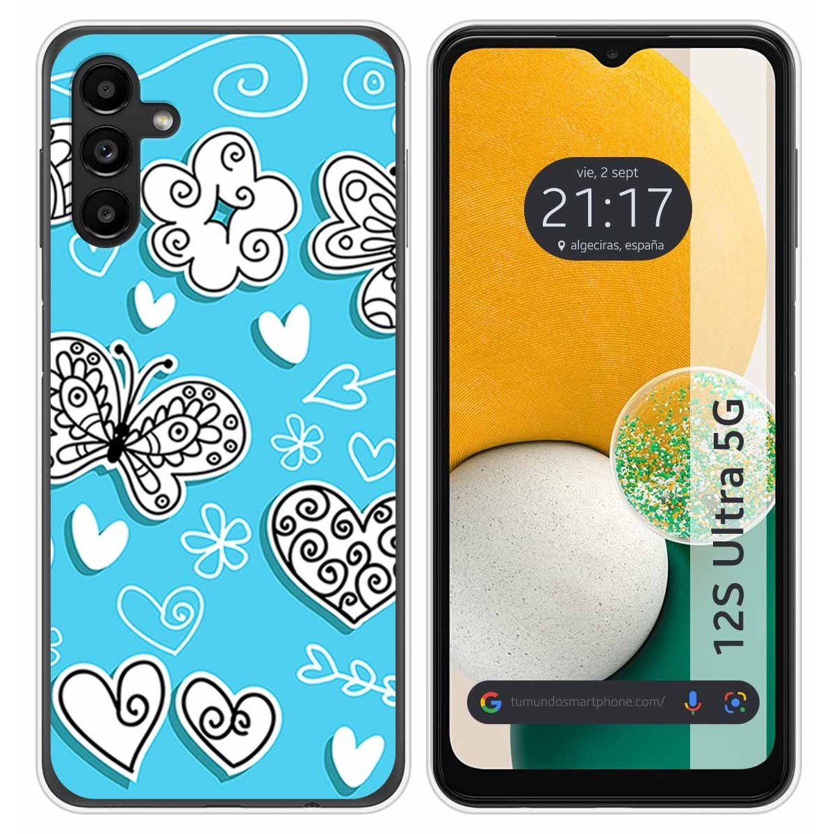 Funda Silicona para Samsung Galaxy A13 5G diseño Mariposas Dibujos