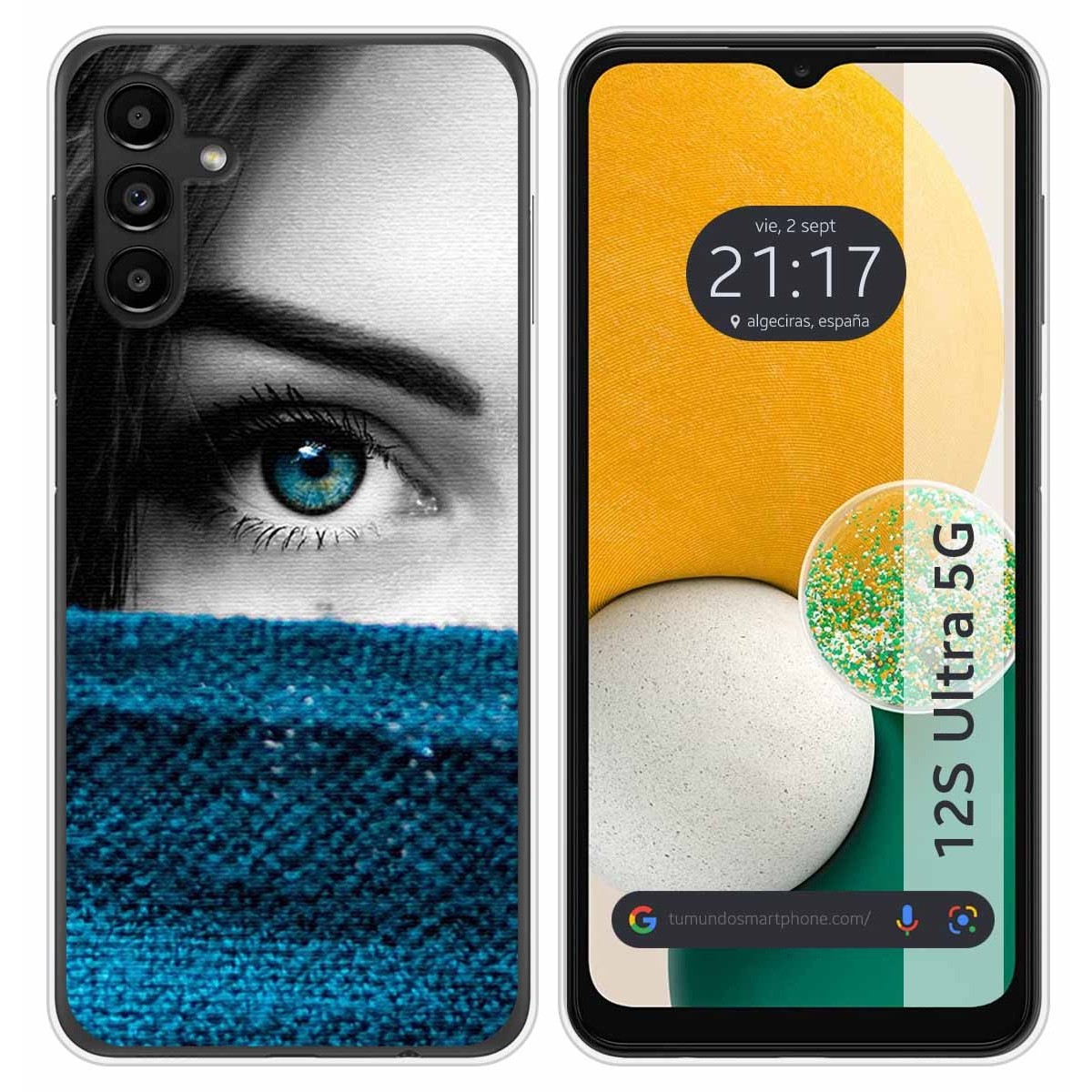 Funda Silicona para Samsung Galaxy A13 5G diseño Ojo Dibujos