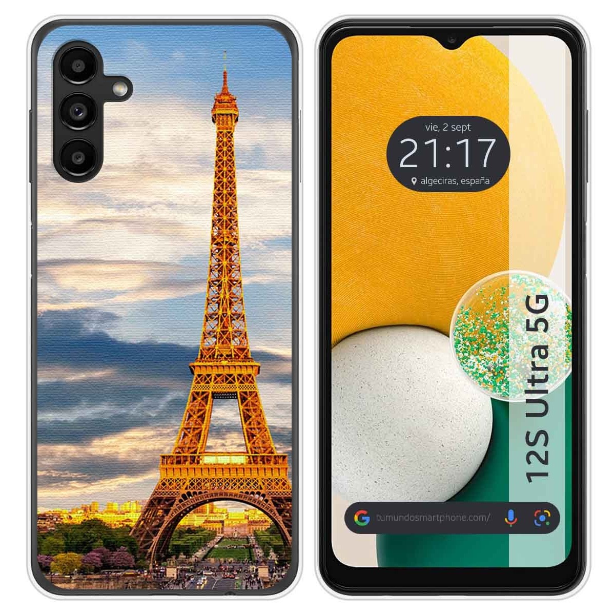 Funda Silicona para Samsung Galaxy A13 5G diseño Paris Dibujos