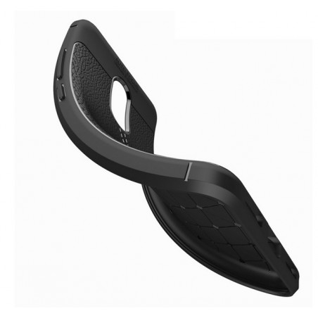 Funda Gel Tpu Tipo Piel Negra para Xiaomi Redmi 5 Plus