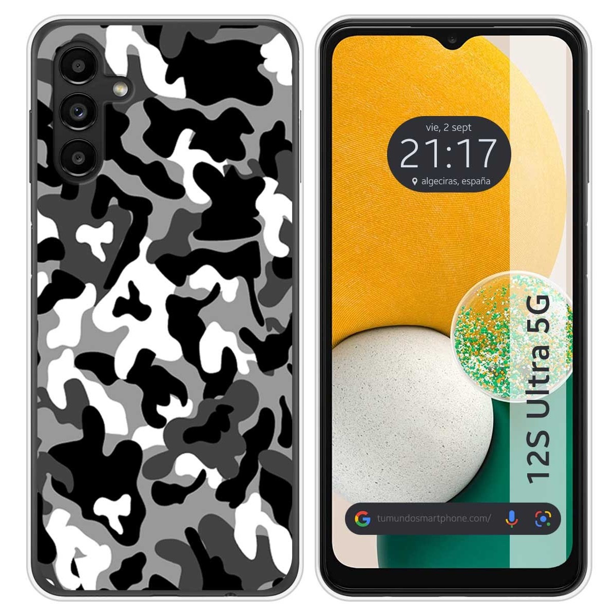 Funda Silicona para Samsung Galaxy A13 5G diseño Snow Camuflaje Dibujos