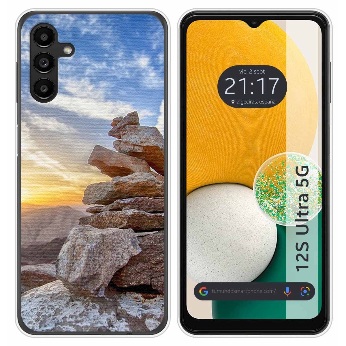 Funda Silicona para Samsung Galaxy A13 5G diseño Sunset Dibujos