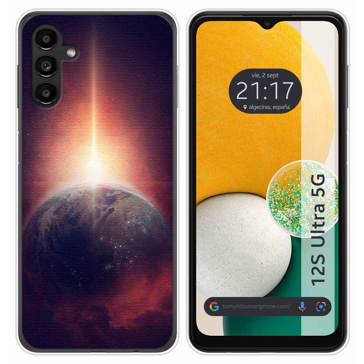 Funda Silicona para Samsung Galaxy A13 5G diseño Tierra Dibujos