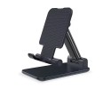 Soporte Plegable Telescópico de Escritorio para Smartphone y Tablet color Negro