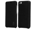 Funda Piel Flip Negra Marca Lenuo para Xiaomi Redmi Note 5A