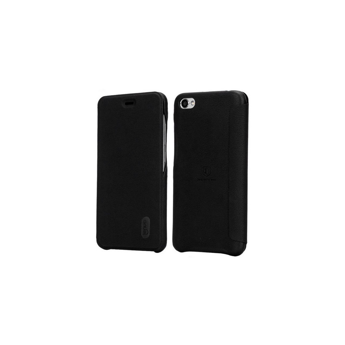 Funda Piel Flip Negra Marca Lenuo para Xiaomi Redmi Note 5A