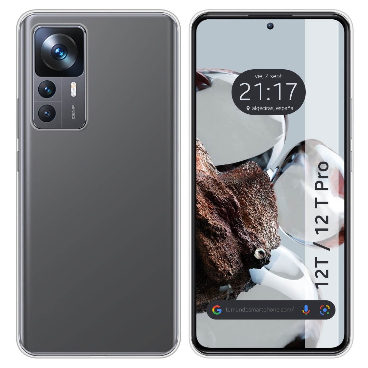 Funda Silicona Gel TPU Transparente para Xiaomi 12T / 12T Pro 5G