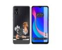 Funda Silicona Transparente para TCL 305i diseño Avestruz Dibujos