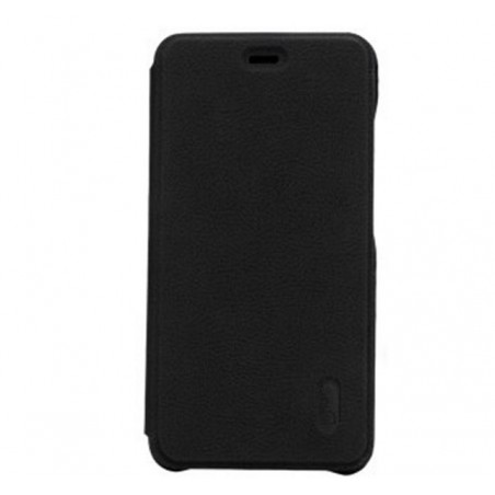 Funda Piel Flip Negra Marca Lenuo para Xiaomi Redmi Note 5A