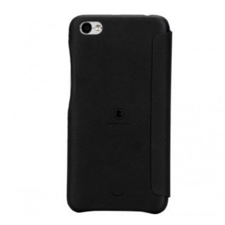 Funda Piel Flip Negra Marca Lenuo para Xiaomi Redmi Note 5A