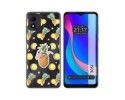 Funda Silicona Transparente para TCL 305i diseño Piña Dibujos