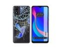 Funda Silicona Transparente para TCL 305i diseño Plumas Dibujos