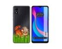 Funda Silicona Transparente para TCL 305i diseño Tigre Dibujos