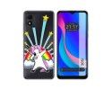 Funda Silicona Transparente para TCL 305i diseño Unicornio Dibujos