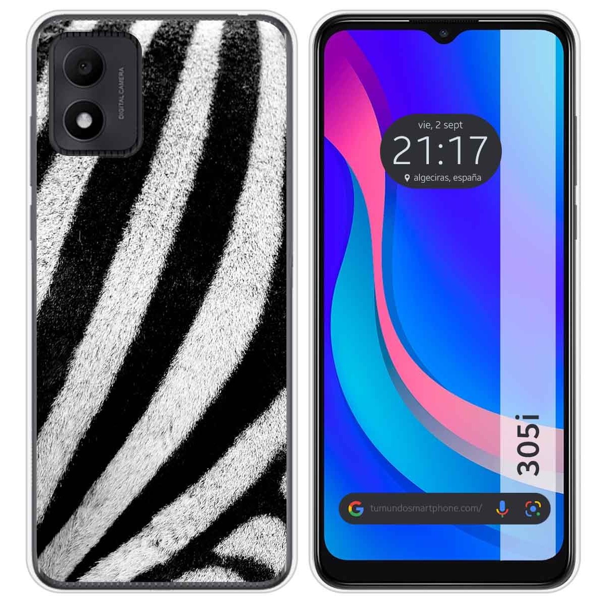 Funda Silicona para TCL 305i diseño Animal 02 Dibujos