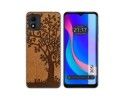 Funda Silicona para TCL 305i diseño Cuero 03 Dibujos