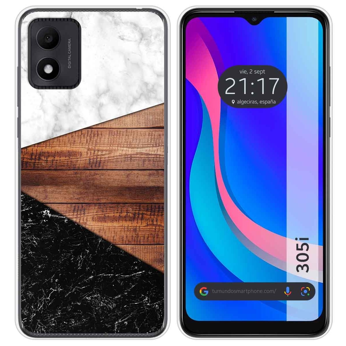 Funda Silicona para TCL 305i diseño Mármol 11 Dibujos